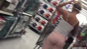 Candid - White Teen with Bubble Booty in Pink Slacks - see more at www.kingzofca