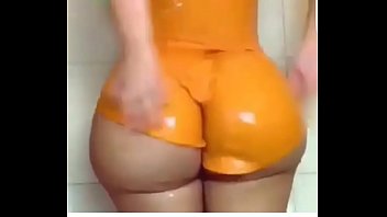 Big white phat ass in orange
