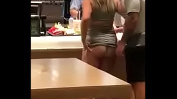 Adrenaline junkies. Guy fucked her at the counter, caught by customer